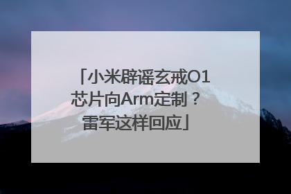 小米辟谣玄戒O1芯片向Arm定制？雷军这样回应