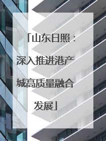 山东日照：深入推进港产城高质量融合发展