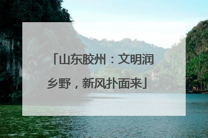 山东胶州：文明润乡野，新风扑面来