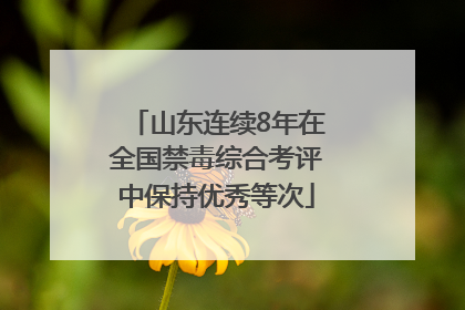 山东连续8年在全国禁毒综合考评中保持优秀等次
