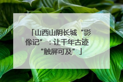 山西山阴长城“影像记”：让千年古迹“触屏可及”