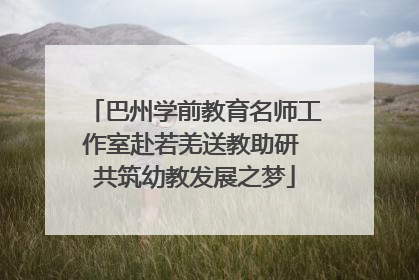 巴州学前教育名师工作室赴若羌送教助研 共筑幼教发展之梦