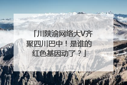 川陕渝网络大V齐聚四川巴中！是谁的红色基因动了？