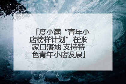 度小满“青年小店榜样计划”在张家口落地 支持特色青年小店发展