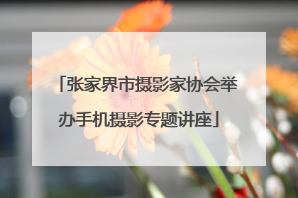 张家界市摄影家协会举办手机摄影专题讲座