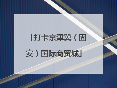 打卡京津冀（固安）国际商贸城