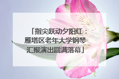 指尖跃动夕阳红：雁塔区老年大学钢琴汇报演出圆满落幕