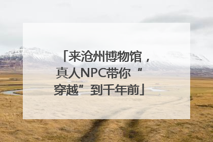 来沧州博物馆，真人NPC带你“穿越”到千年前