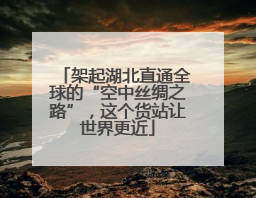 架起湖北直通全球的“空中丝绸之路”，这个货站让世界更近