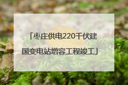 枣庄供电220千伏建国变电站增容工程竣工