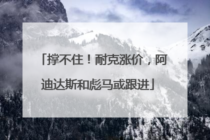 撑不住！耐克涨价，阿迪达斯和彪马或跟进