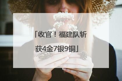 收官！福建队斩获4金7银9铜