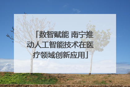数智赋能 南宁推动人工智能技术在医疗领域创新应用