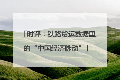 时评：铁路货运数据里的“中国经济脉动”