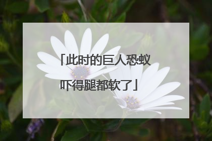 此时的巨人恐蚁吓得腿都软了