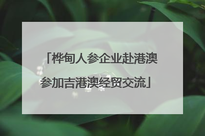 桦甸人参企业赴港澳参加吉港澳经贸交流