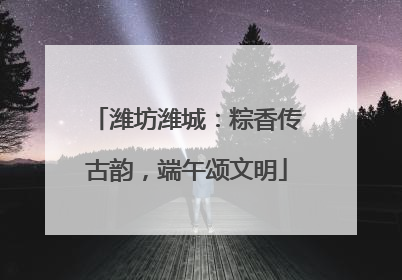潍坊潍城：粽香传古韵，端午颂文明