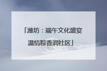 潍坊：端午文化盛宴 温情粽香润社区