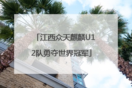 江西众天麒麟U12队勇夺世界冠军