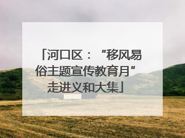 河口区：“移风易俗主题宣传教育月”走进义和大集