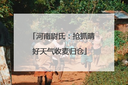 河南尉氏：抢抓晴好天气收麦归仓