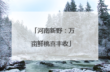 河南新野：万亩鲜桃喜丰收