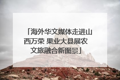 海外华文媒体走进山西万荣 果业大县展农文旅融合新图景
