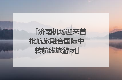 济南机场迎来首批航旅融合国际中转航线旅游团