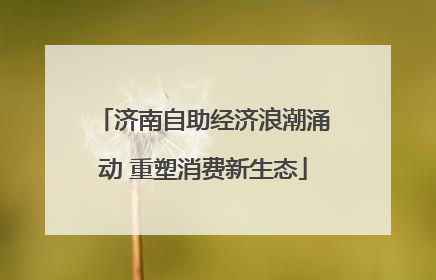 济南自助经济浪潮涌动 重塑消费新生态
