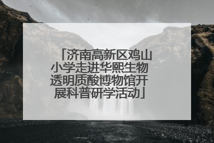济南高新区鸡山小学走进华熙生物透明质酸博物馆开展科普研学活动