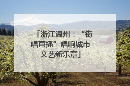 浙江温州：“街唱直播”唱响城市文艺新乐章
