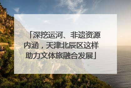 深挖运河、非遗资源内涵，天津北辰区这样助力文体旅融合发展