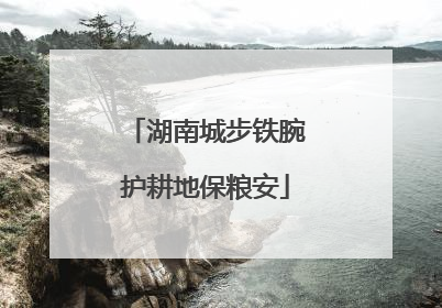 湖南城步铁腕护耕地保粮安