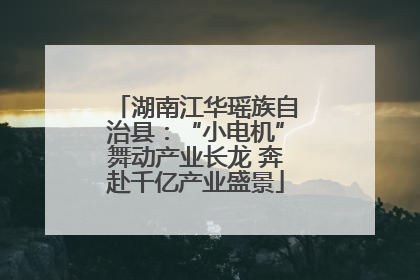 湖南江华瑶族自治县：“小电机”舞动产业长龙 奔赴千亿产业盛景