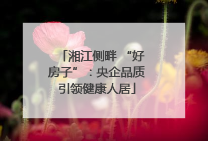 湘江侧畔 “好房子”：央企品质引领健康人居