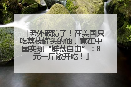 老外破防了！在美国只吃荔枝罐头的他，竟在中国实现“鲜荔自由”：8元一斤敞开吃！