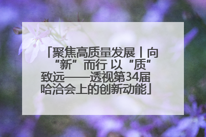 聚焦高质量发展丨向“新”而行 以“质”致远——透视第34届哈洽会上的创新动能