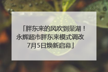 胖东来的风吹到巢湖！永辉超市胖东来模式调改7月5日焕新启幕