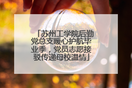 苏州工学院后勤党总支暖心护航毕业季，党员志愿接驳传递母校温情