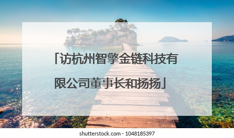 访杭州智擎金链科技有限公司董事长和扬扬
