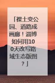 裸土变公园、道路成画廊！淄博如何用100天改写路域生态版图？