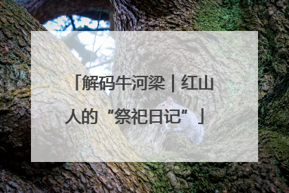 解码牛河梁｜红山人的“祭祀日记”