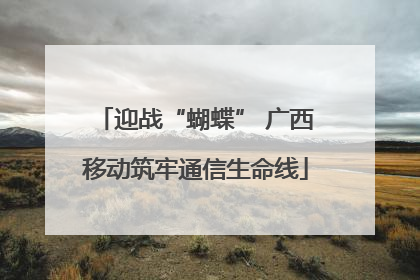 迎战“蝴蝶” 广西移动筑牢通信生命线