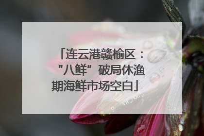 连云港赣榆区：“八鲜”破局休渔期海鲜市场空白
