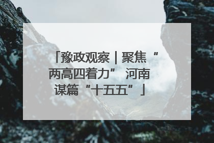 豫政观察｜聚焦“两高四着力” 河南谋篇“十五五”