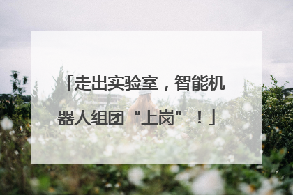 走出实验室，智能机器人组团“上岗”！