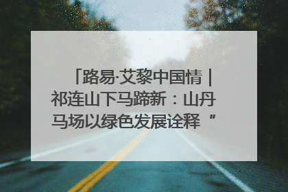路易·艾黎中国情｜祁连山下马蹄新：山丹马场以绿色发展诠释“两山”理论实践