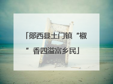 郧西县土门镇“椒”香四溢富乡民