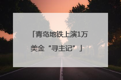 青岛地铁上演1万美金“寻主记”