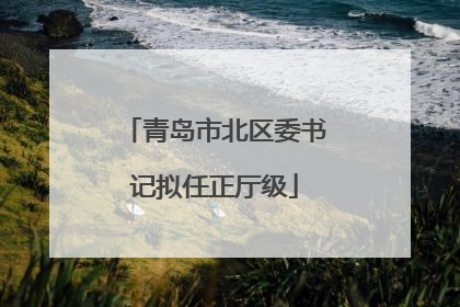 青岛市北区委书记拟任正厅级